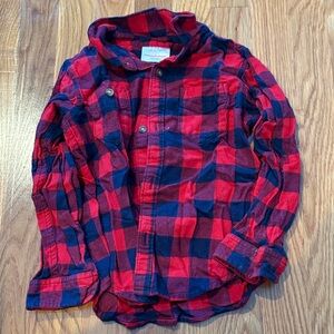 Hanna Anderson Red and Blue Checkered Shirt
